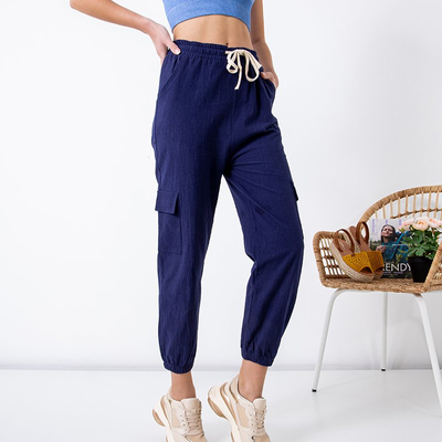 Сині жіночі штани PLUS SIZE