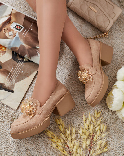 Royalfashion Dámské polobotky Pegorani s vysokým jehlovým podpatkem