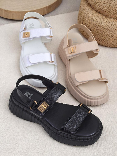 Royalfashion Dámské sandály na silnější podrážce Aganda