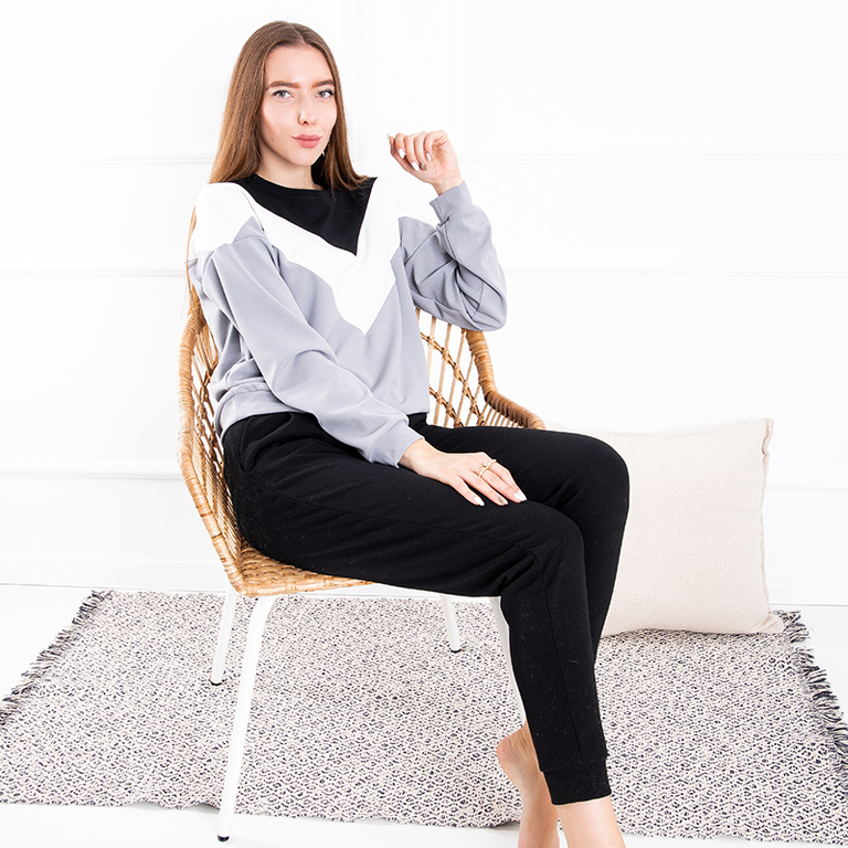 Šedá trikolorní dámská sada - Oblečení
