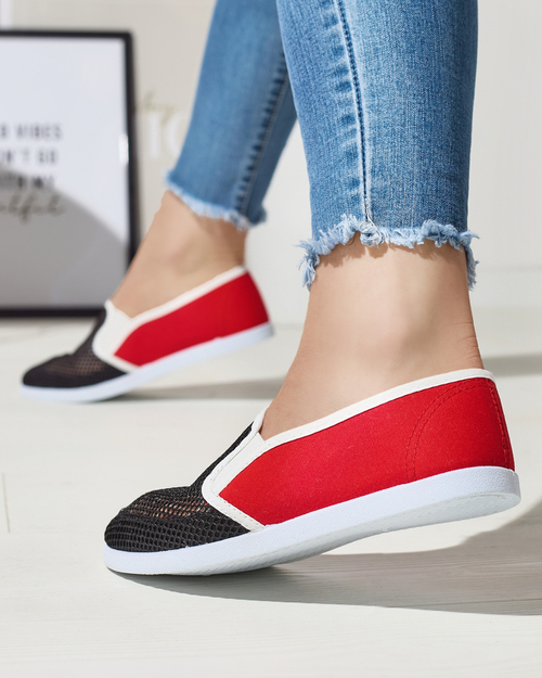 Чорно-червоний жіночий комбінезон на Дубліні - Взуття