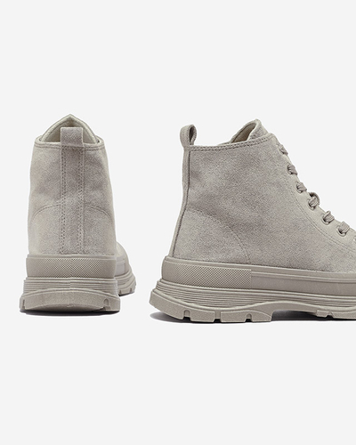 Сіро-коричневі жіночі спортивні кеди Dohho- Взуття