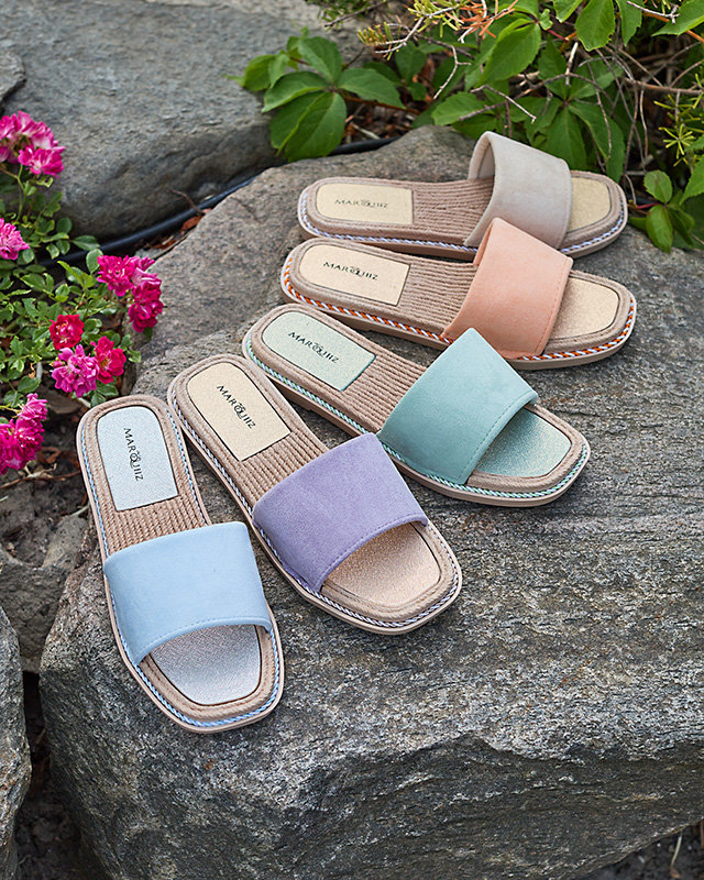 Dámské fialové pantofle Vicoria - obuv