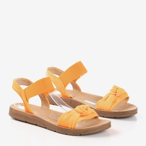 Неоранжеві червоні сандалі - Взуття 1