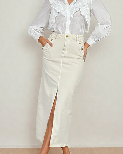 Джинсова жіноча спідниця Royalfashion