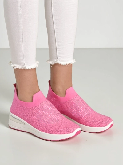 Royalfashion Slip-on dámské wedge tenisky s kamínky Qelavise