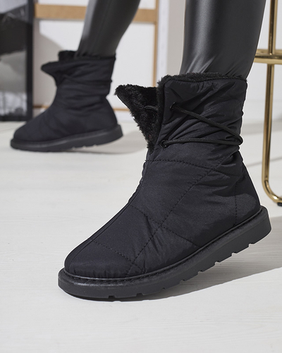 Černé dámské boty a'la snow boots Amirfu- Obuv