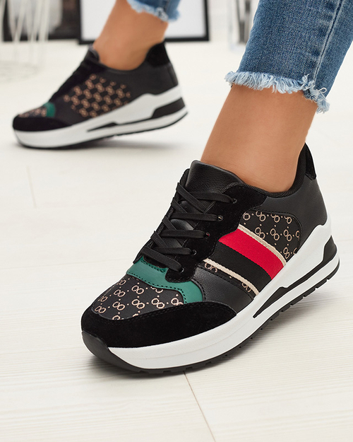 Жіночі чорні спортивні кросівки на шнурівці Amnerri- Footwear