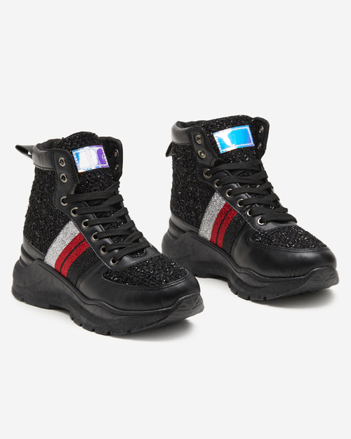 OUTLET Чорні жіночі спортивні кросівки від Hasmali - Footwear