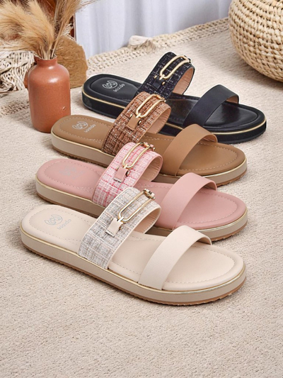 Royalfashion Dámské pantofle na ploché podrážce Mamma