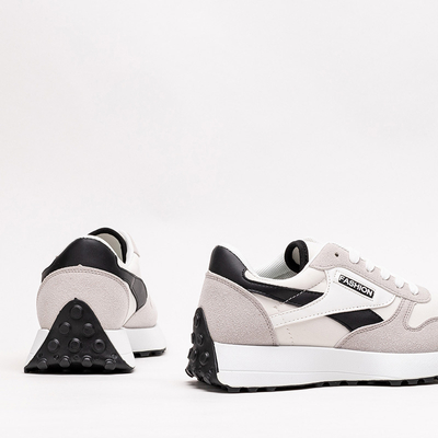 Bílá a šedá dámská sportovní obuv značky Berinn - Footwear