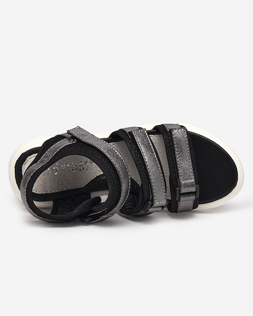 Босоніжки для дівчат на липучках з графіту Mumin - Footwear