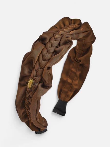 Royalfashion Čelenka do vlasů s copánkovým pletením a řasením