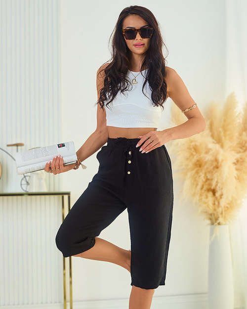 Жіночі шорти з тканини Royalfashion 3/4
