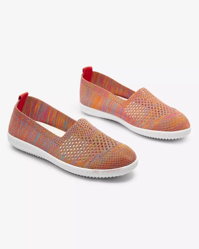 Ažurové vícebarevné látkové nazouvací tenisky Sadola - Obuv