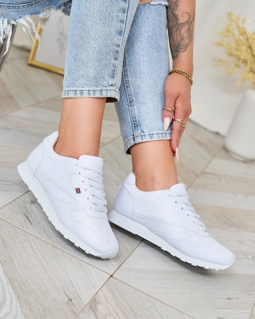 Royalfashion Класичні жіночі білі спортивні кросівки Reurabos