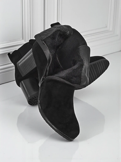 Жіночі ботильйони еко замшеві на підборах Velvet Trace