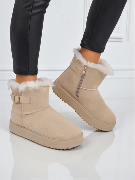 Royalfashion Krátké dámské boty a'la sněhule Aurelia Classico