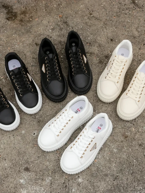 Royalfashion Жіночі платформені спортивні кросівки з принтом Alcape