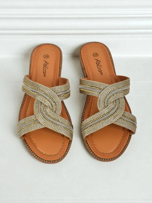 Royalfashion Жіночі шльопанці плетені Woven Breeze