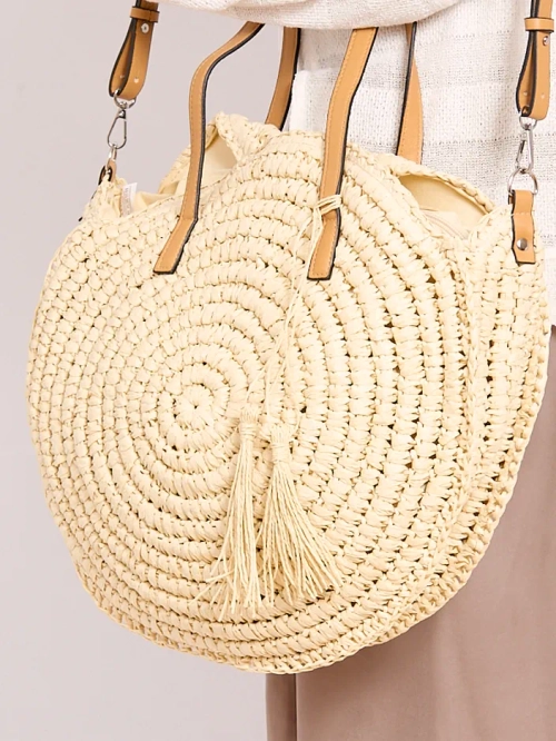 Royalfashion Кругла плетена сумка