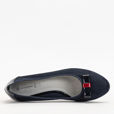 Tmavě modré dámské vysoké podpatky Sentiso - Obuv