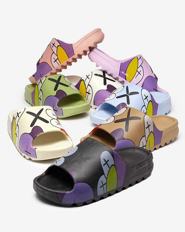 OUTLET Royalfashion Zlatohnědé dámské žabky Elmino