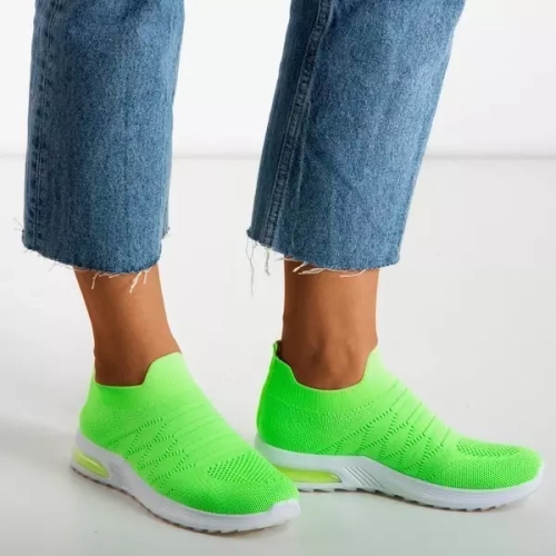 OUTLET Неонові зелені жіночі спортивні туфлі - на Brighta - Взуття