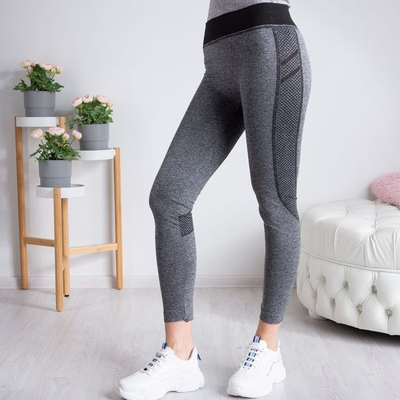 Сірі гетри з чорними вставками - Штани 1