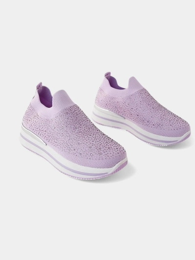 Royalfashion ženské sportovní boty na slip-on s rhinestony Adeq