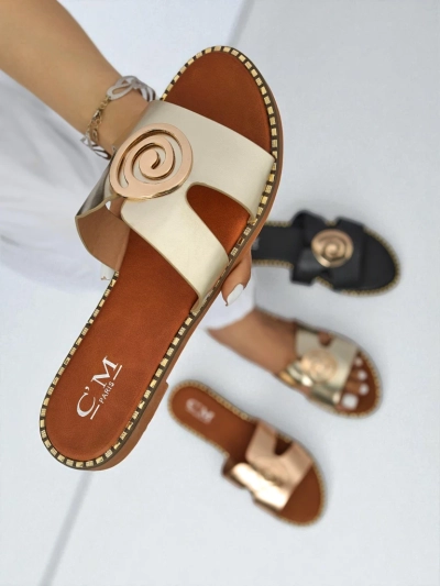 Royalfashion Dámské pantofle na ploché podrážce Glam Bliss