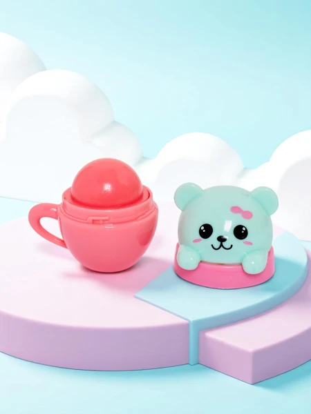 Dětský balzám na rty s medvídkem v kelímku – hydratuje a regeneruje