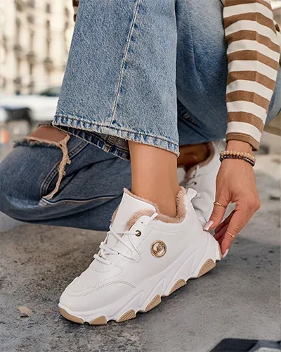 Royalfashion Dámské zateplené tenisky Aronni