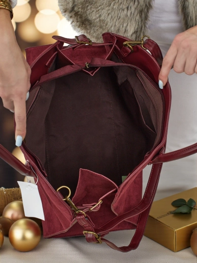 Dámská shopper kabelka eko semišová Dorelle