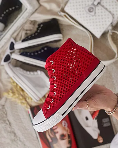 Royalfashion Dámské ažurové tenisky Nizzef