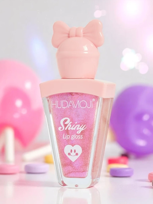 Блиск для губ із блискітками, колір Світло-рожевий