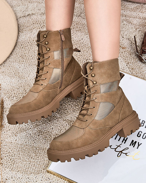 Royalfashion Dámské šněrovací kozačky Hovienta