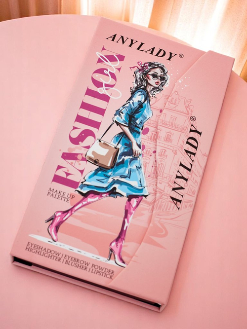 ANYLADY Компактна палітра для макіяжу – тіні для повік, контуринг, губи 33 відтінки