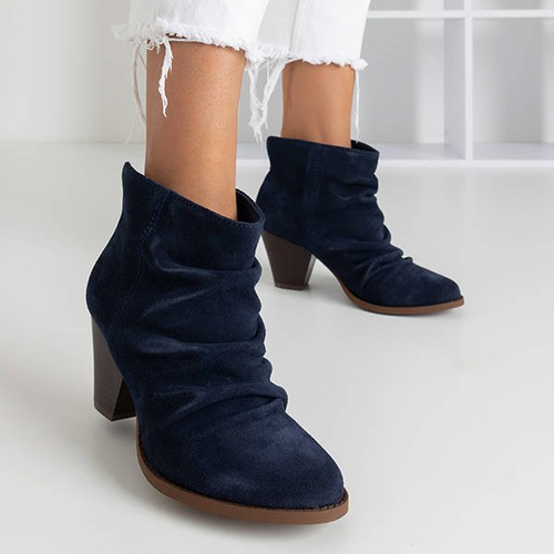 Темно-сині ботильйони в ковбойському стилі Holtien