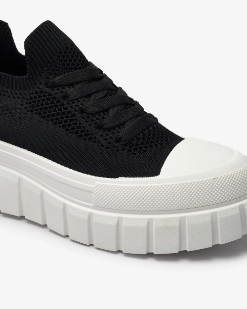 Чорні жіночі кеди на платформі Feksid- Footwear