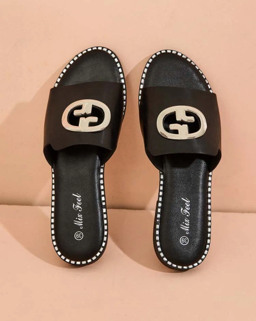 Royalfashion Жіночі шльопанці Fim на плоскій підошві