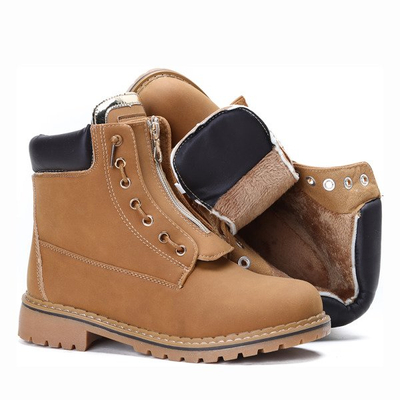 Утеплені коричневі черевики Martina- Взуття