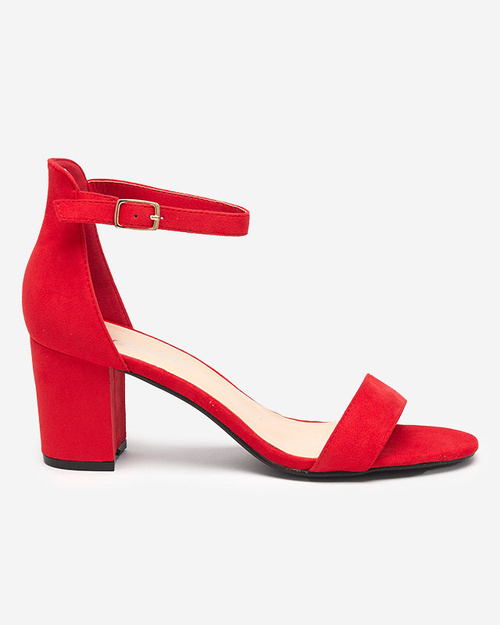 Червоні жіночі босоніжки на підборах Elita - Взуття