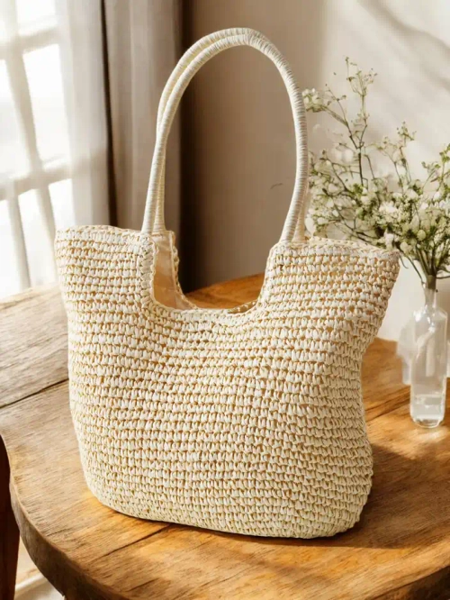 Royalfashion Велика солом'яна сумка для жінок