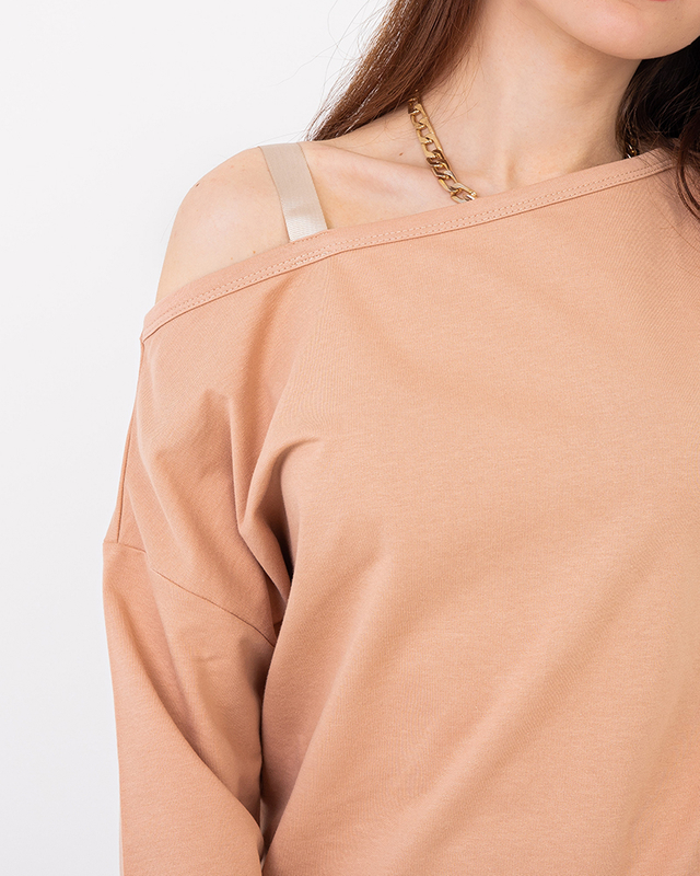 Béžová dámská mikina a sukně - Oblečení