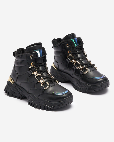 Černá dámská zateplená sportovní obuv Nepolle- Obuv