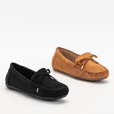 Dámské hnědé mokasíny z ekologického semiše Tuleopa - Boty