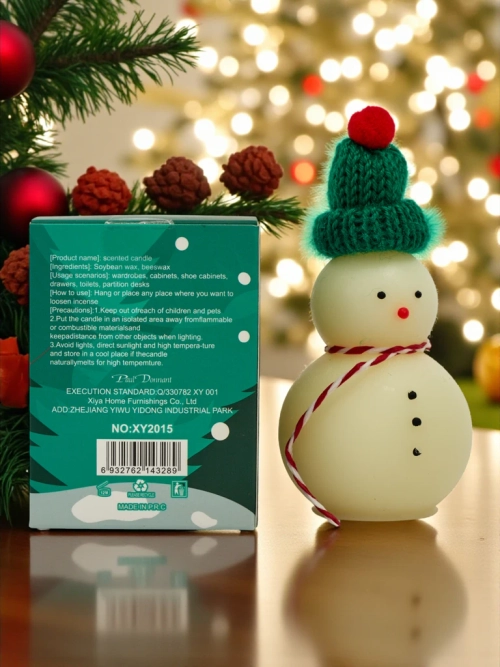 Святкова ароматична свічка Сніговий Баштовий