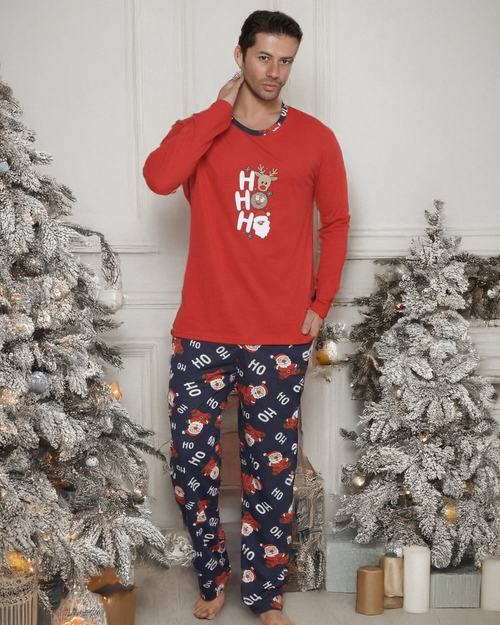 Роялфешн Різдвяна чоловіча двошарова піжама