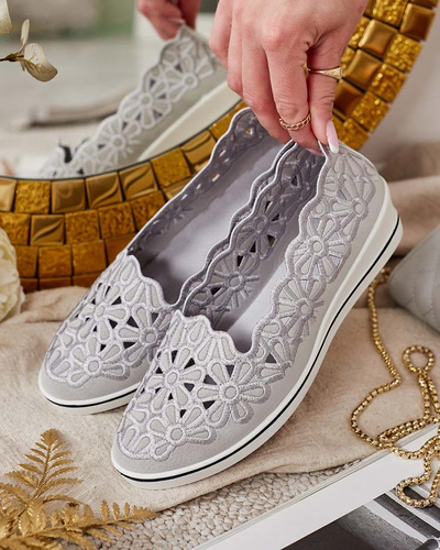 Royalfashion Жіночі напівчеревики на низьких підборах Dellio